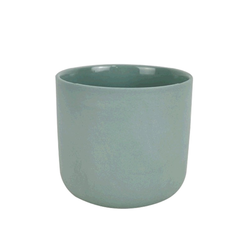 Creative Home Decoration Luxury Matte 14oz Empty Nordic Ceramic Candle Jar Candle Container 