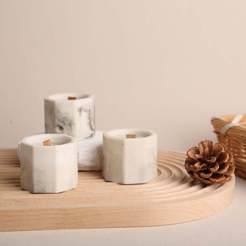 Wholesale Creative Gift Handmade Soy Wax Plaster Jar Essential Oil Aromatherapy Candles Aromatic Scented Candles