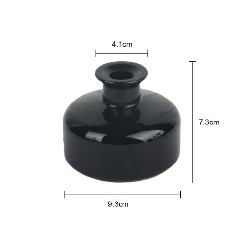 New Arrival Decorative Round Glass Diffuser Bottle Reed Aromatherapy Bottle Essential Oils Container Glass Bottles Diffuser Jars