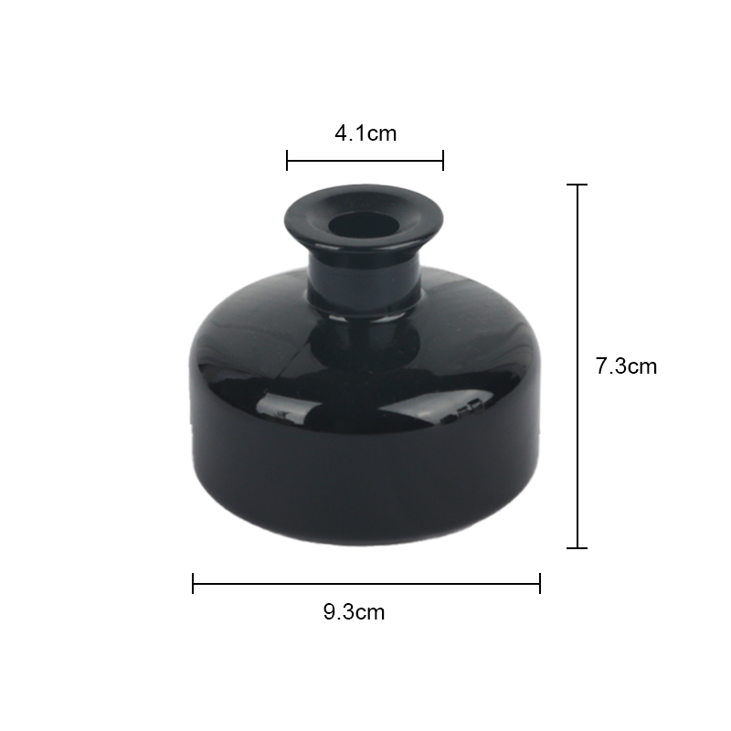 New Arrival Decorative Round Glass Diffuser Bottle Reed Aromatherapy Bottle Essential Oils Container Glass Bottles Diffuser Jars 