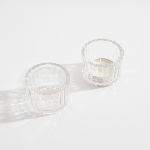 Custom Color Small Votive Candle Holder Clear Glass Tealight Candle Holder for Wedding Party Table Centerpieces Decor