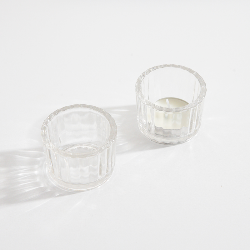 Custom Color Small Votive Candle Holder Clear Glass Tealight Candle Holder for Wedding Party Table Centerpieces Decor 