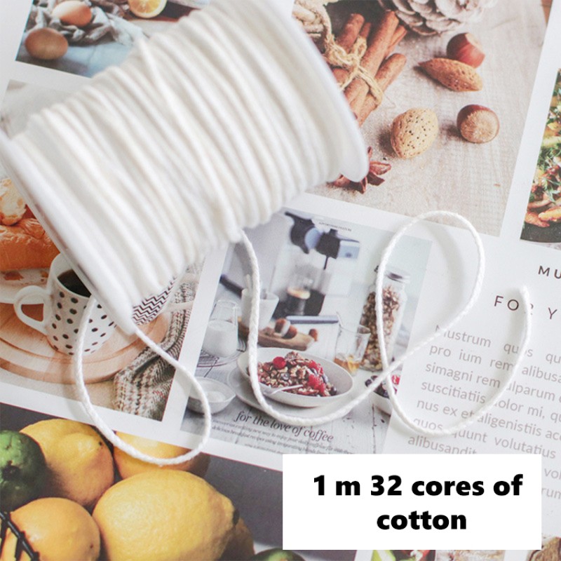 Wholesale Organic Cotton Wick Holder with Long Color Cotton Wire Core for Candles Fragrance Accessories 