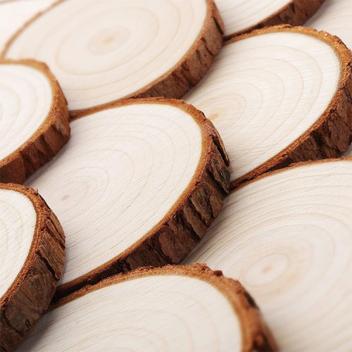 Wholesale Home Decoration Cheap Heat Resistant Pine Natural Wood Round Coffee Cup Coasters