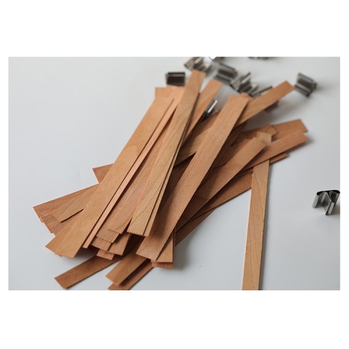 DIY Smokeless Core Handmade Double Layered Wood Wick for Candles Wooden Candle Wick