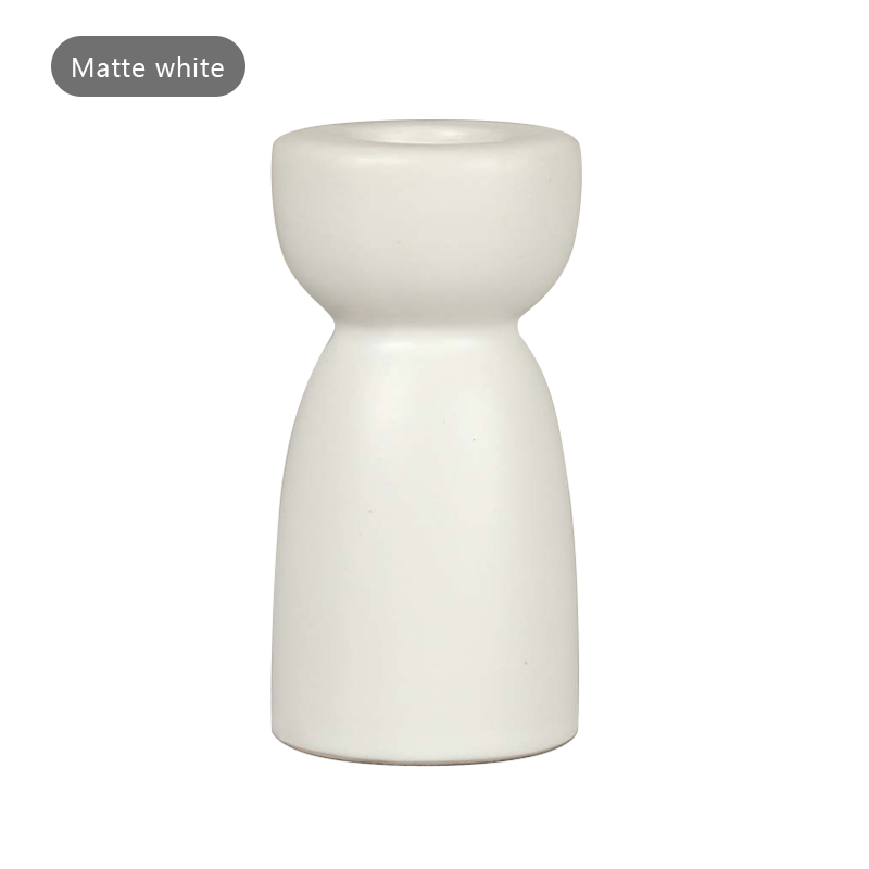 Modern Candlelight Dinner Home Decor Multi-Color Tapered Candle Stand Ceramic Taper Candle Holder Candlestick Holders 