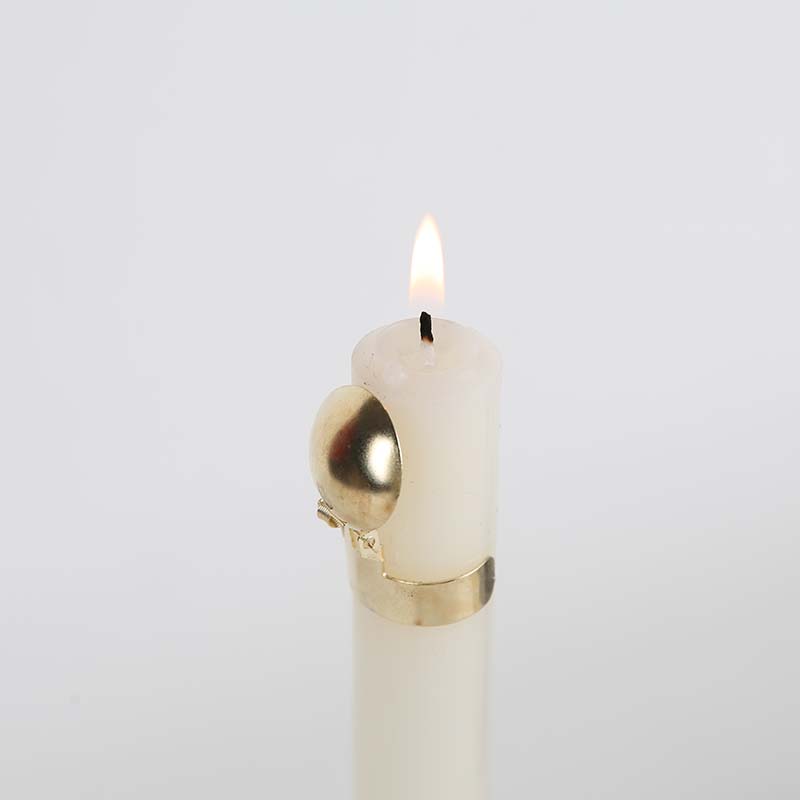 Adjustable Gold & Silver Automatic Candle Snuffer Stainless Steel Taper Extinguisher for 0.6-1 inch Diameter Candles 