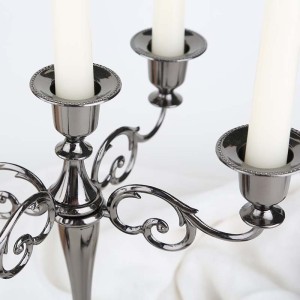 1/3/5 Arm Silver Aeneous Gold Black Tabletop Stand Candelabra Gold Candle Holder Metal Candlestick Holders 