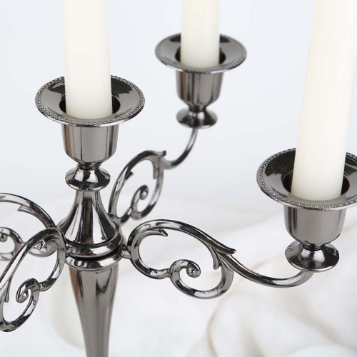 1/3/5 Arm Silver Aeneous Gold Black Tabletop Stand Candelabra Gold Candle Holder Metal Candlestick Holders