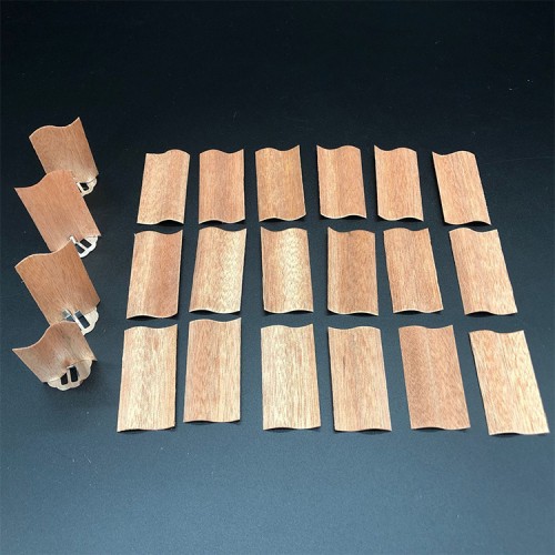 S-Type Handmade Wood Wick Clips with Holder Eco-Friendly Smokeless Core for Candles & Fragrance Accessories
