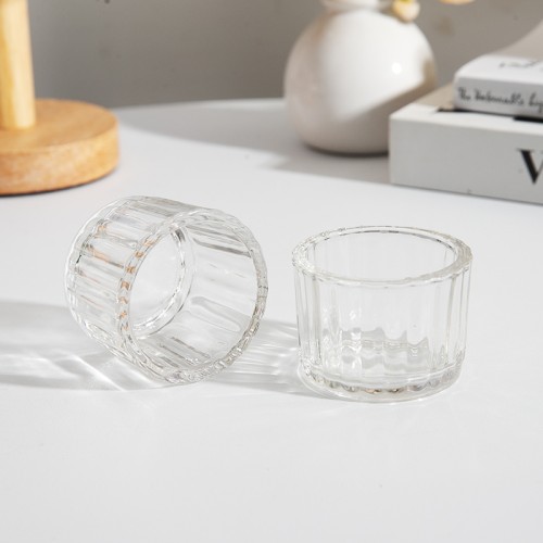 Custom Color Small Votive Candle Holder Clear Glass Tealight Candle Holder for Wedding Party Table Centerpieces Decor