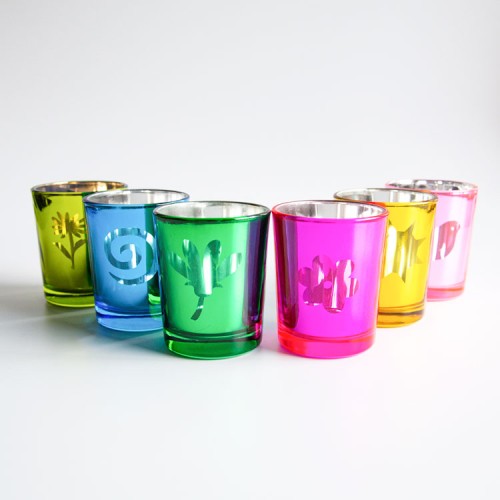  Hollow Out Decorating Candle Holders Candle Container Luxury Glass Candle Jars