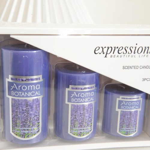 Wholesale Smokeless and Long Burning Decorative Candles Dinner Table Decor Smokeless Cylindrical Scented Pillar Candles Set