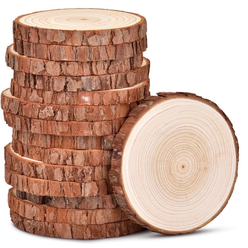 Wholesale Home Decoration Cheap Heat Resistant Pine Natural Wood Round Coffee Cup Coasters 
