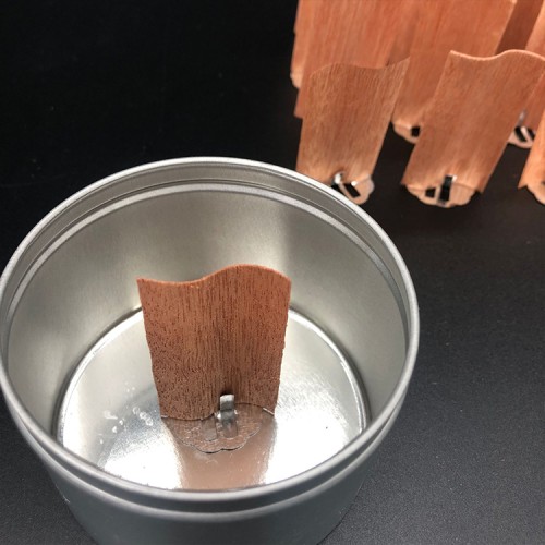 S-Type Handmade Wood Wick Clips with Holder Eco-Friendly Smokeless Core for Candles & Fragrance Accessories