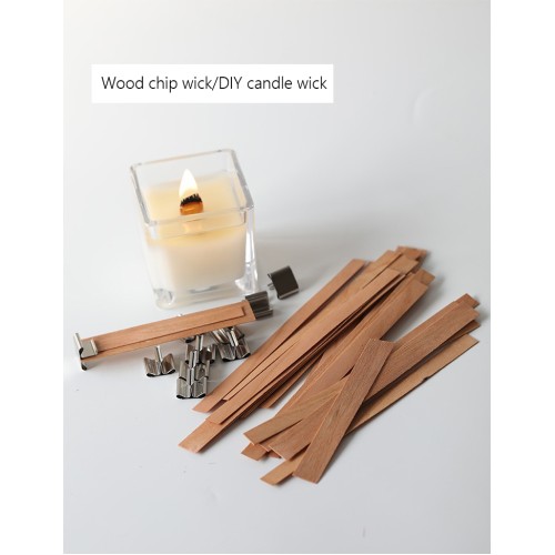 DIY Smokeless Core Handmade Double Layered Wood Wick for Candles Wooden Candle Wick