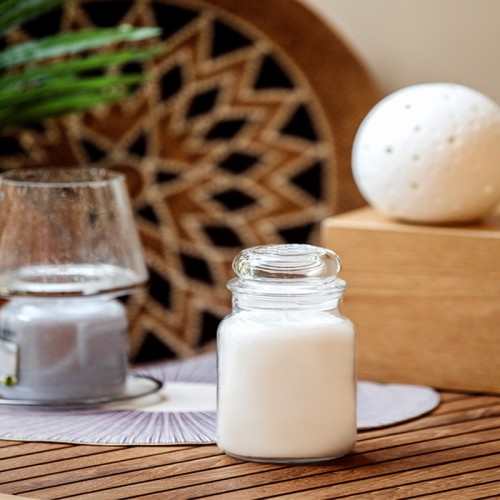 Small Mushroom Shape Food Storage Containers 100ML Sealable Glass Scented Candle Empty Jar Vessel With Lid for Making Candles