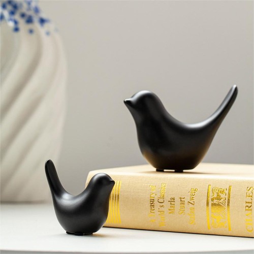 Home Decoration Small Birds Statues Decorative Ornaments Ceramic Sculptures for Living Room Bedroom Office Desktop Cabinets