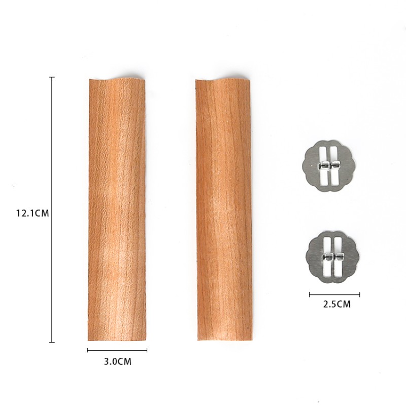 Smokeless Crackling Wood Wicks with Iron Stand Natural Wicks for DIY Candles Making Wooden Candle Wicks with Clips 
