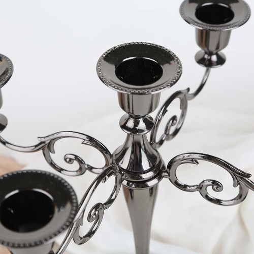 1/3/5 Arm Silver Aeneous Gold Black Tabletop Stand Candelabra Gold Candle Holder Metal Candlestick Holders