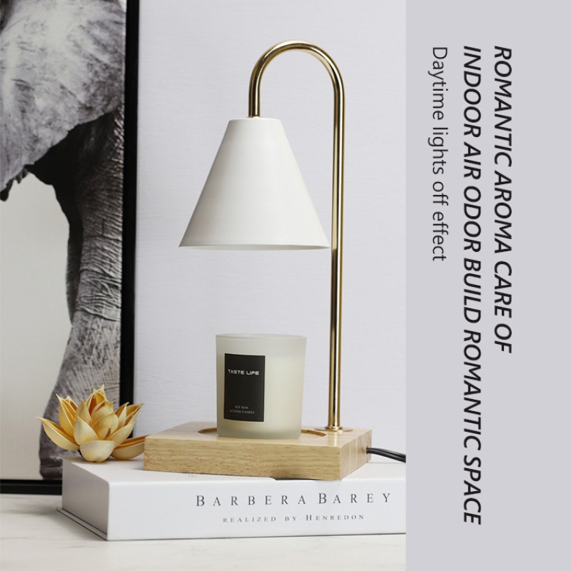 Wholesale Home Decor Wood Base Electric Candle Warmer Lamp Melt Wax Candle Warmer for Scented Candles 