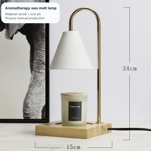 Wholesale Home Decor Wood Base Electric Candle Warmer Lamp Melt Wax Candle Warmer for Scented Candles 