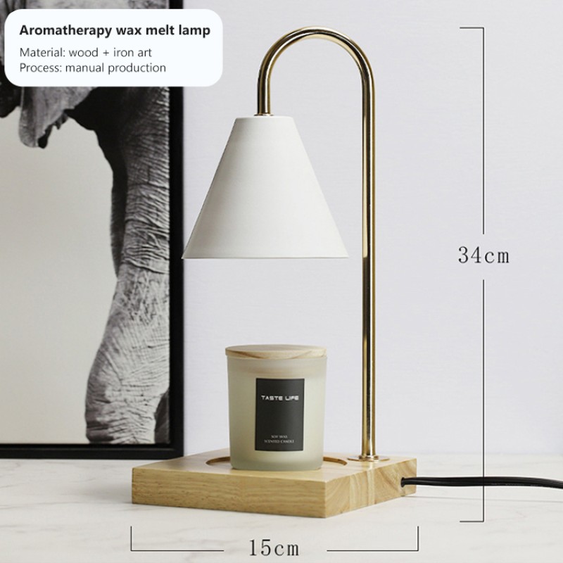Wholesale Home Decor Wood Base Electric Candle Warmer Lamp Melt Wax Candle Warmer for Scented Candles 