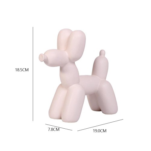 Creative Cute Animal Crafts Decorative Ceramics Funky Home Decor Knick-Knacks Modern Desktop Ornament Balloon Dog Sculpture