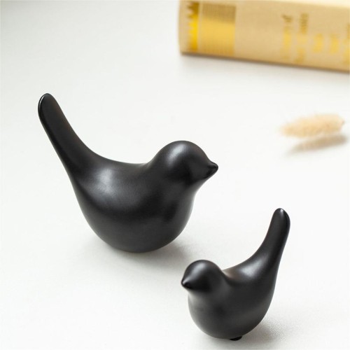 Home Decoration Small Birds Statues Decorative Ornaments Ceramic Sculptures for Living Room Bedroom Office Desktop Cabinets