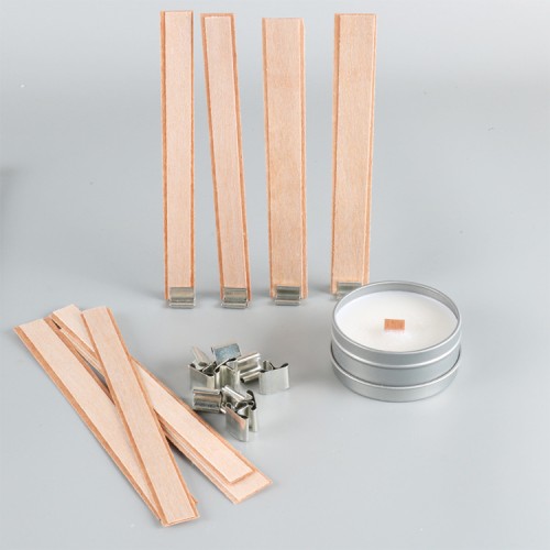 Natural Soy & Coconut Wax Candle with Smokeless Wood Wicks Monolayer Double Layered for Fragrance Candle Making