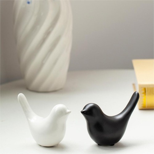 Home Decoration Small Birds Statues Decorative Ornaments Ceramic Sculptures for Living Room Bedroom Office Desktop Cabinets